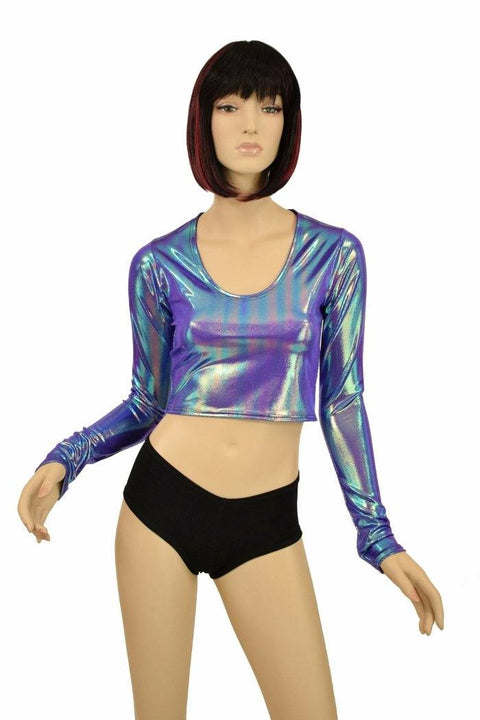 Moonstone Long Sleeve Crop - Coquetry Clothing