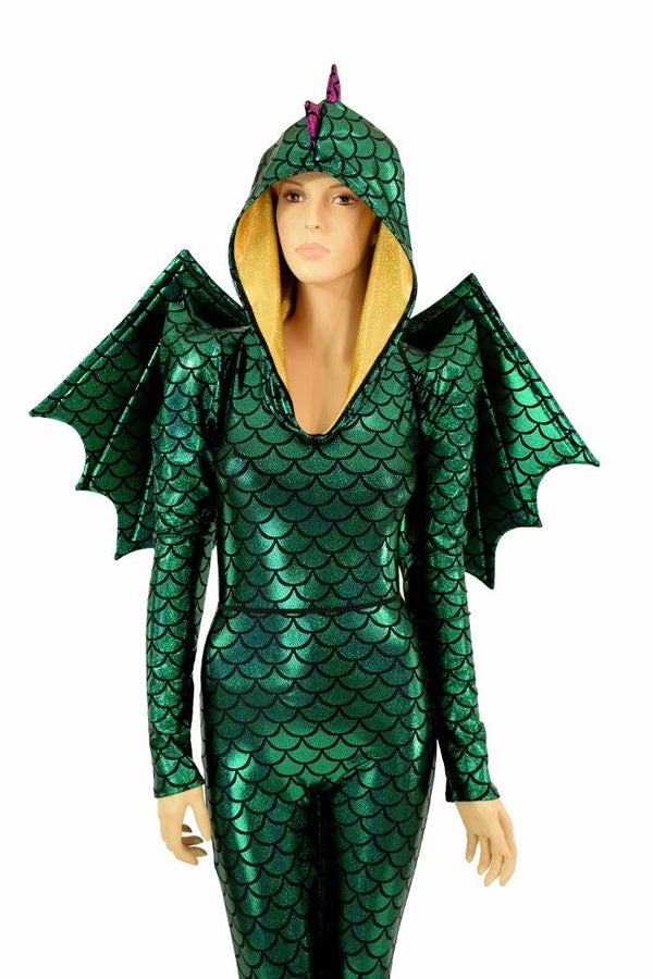 Green Dragon Catsuit (+Wings and Tail!) - 6