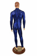 Mens Blue Long Sleeve Catsuit - 5