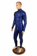 Mens Blue Long Sleeve Catsuit - 6