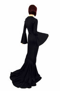 Smooth & Curvy Black Spandex Morticia Dress - 3