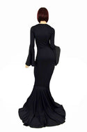 Smooth & Curvy Black Spandex Morticia Dress - 5