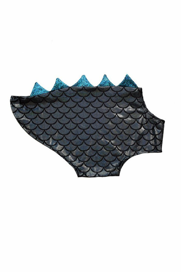 Black and Turquoise Dragon Spiked Pet Shirt - 1