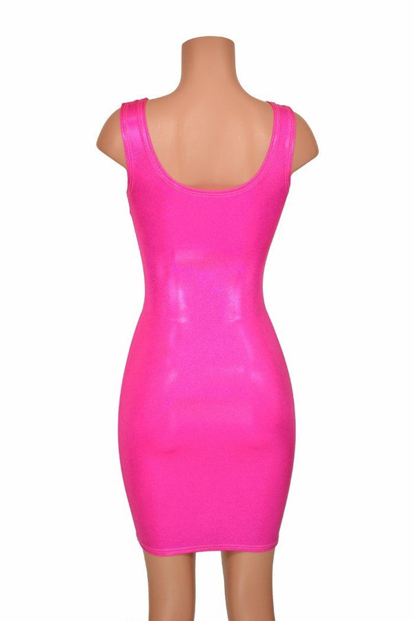 Pink UV Sparkly Jewel Tank Dress - 4