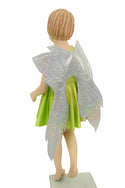 Girls Lime Skater Dress (+Fairy Wings!) - 4