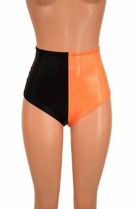 Two Tone High Waist "Siren" Shorts - Coquetry Clothing
