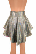 Silver Hi Lo Mini Flip Skirt - 3