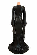 Succubus Sleeve Gown with Laceup and Back Zipper - 4