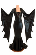 Succubus Sleeve Gown with Laceup and Back Zipper - 1