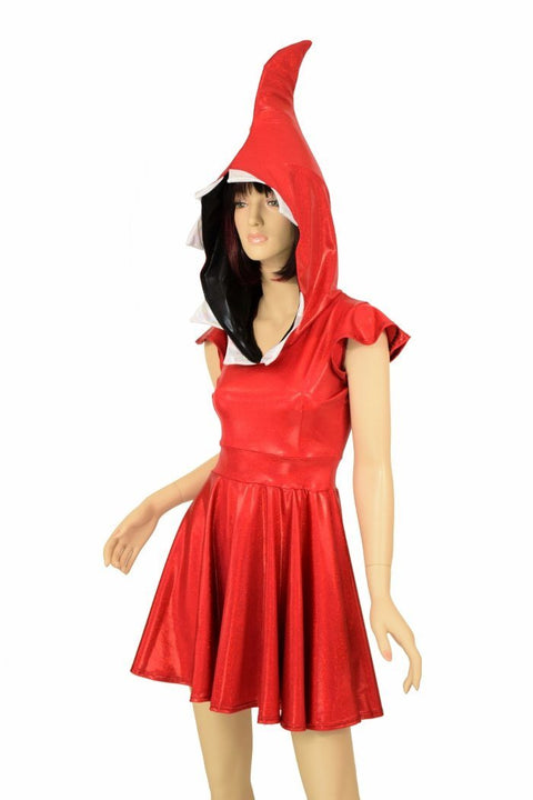 Red Shark Skater Dress - Coquetry Clothing