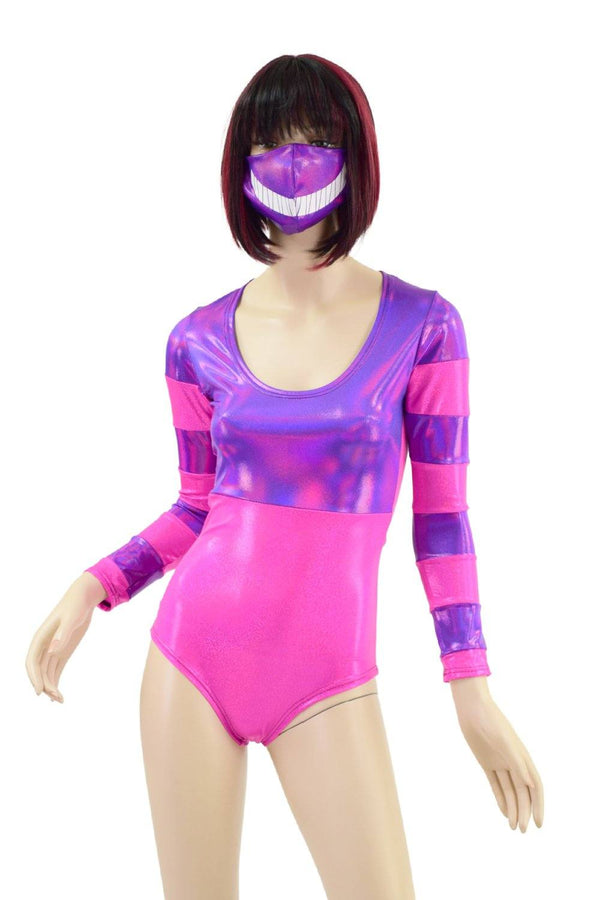 Cheshire Cat Romper and Mask Set - 7