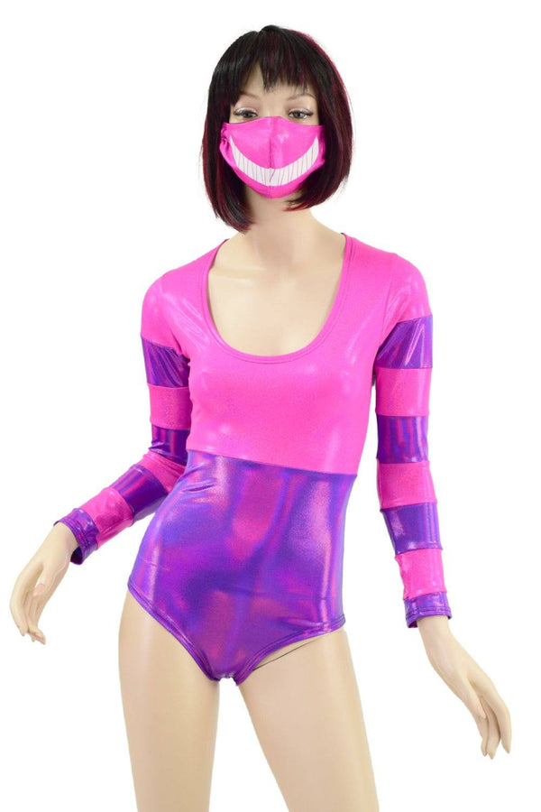 Cheshire Cat Romper and Mask Set - 3