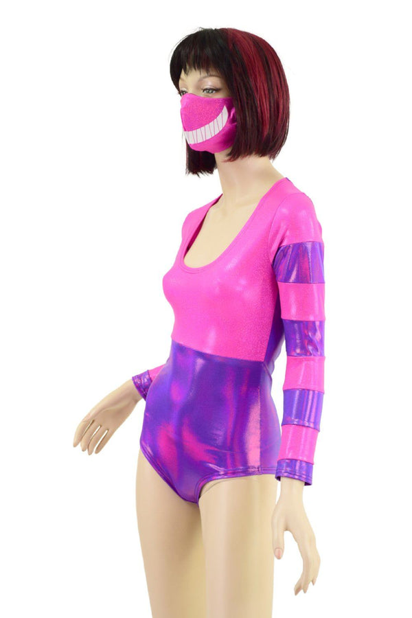 Cheshire Cat Romper and Mask Set - 4