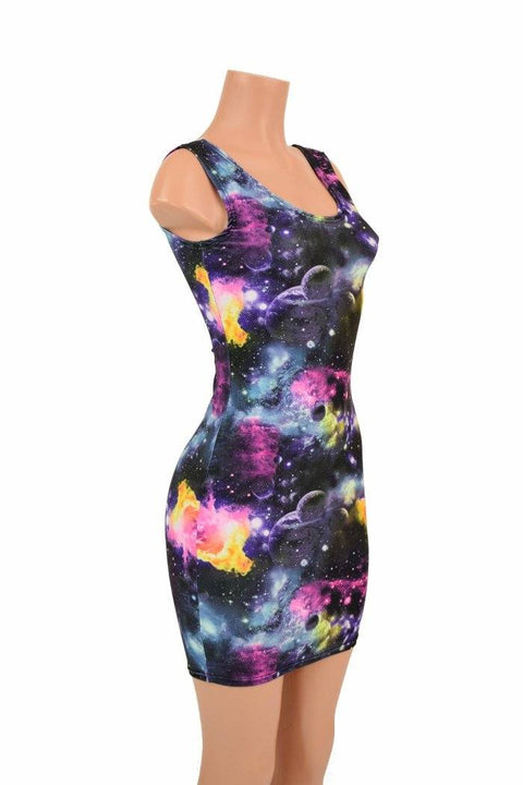 UV Glow Galaxy Tank Dress - Coquetry Clothing