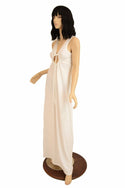 Sheer White Grecian Gown - 4