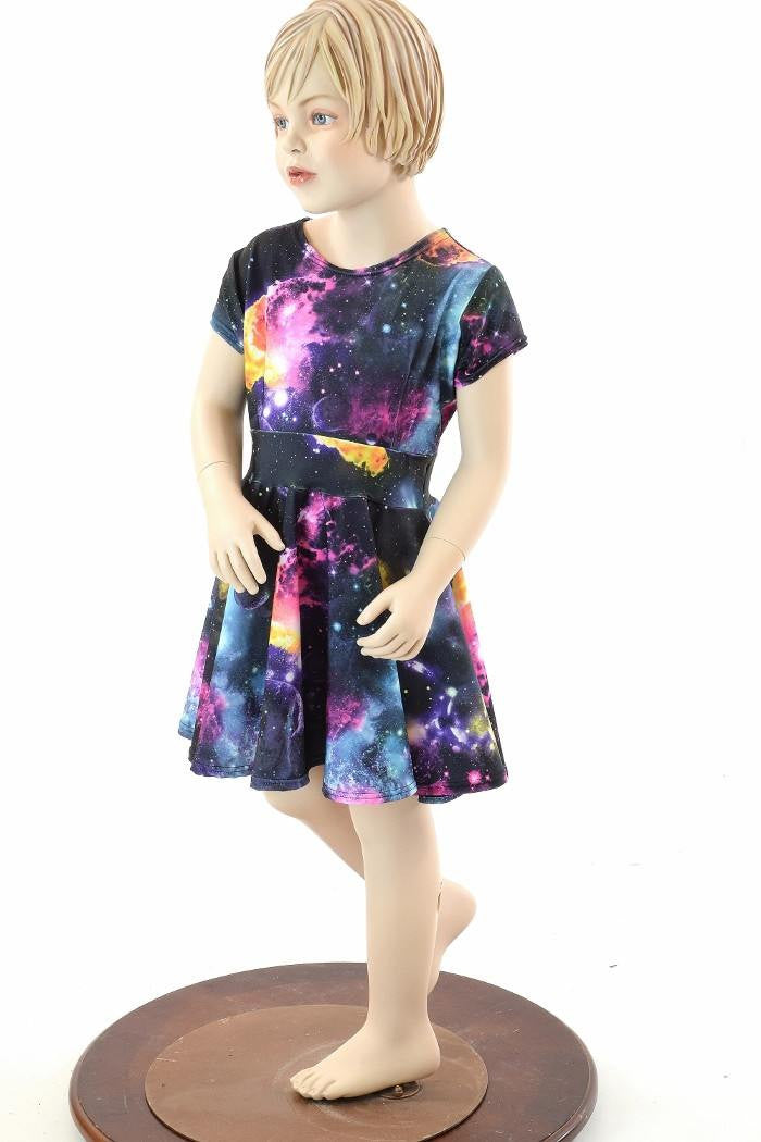 Cute Print Planet Knee Length Sleeveless Dress Black 10-12 Years – MY  LITTLE ASTRONAUT
