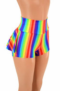 Rainbow Stripe Ruffle Rump Shorts - 3