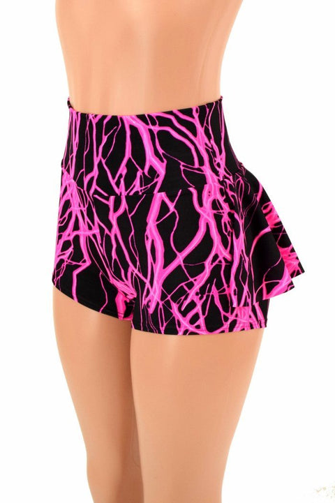 Pink Lightning Ruffle Rump Shorts - Coquetry Clothing