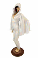 Flashbulb Catsuit with Fan Sleeve Wings - 5