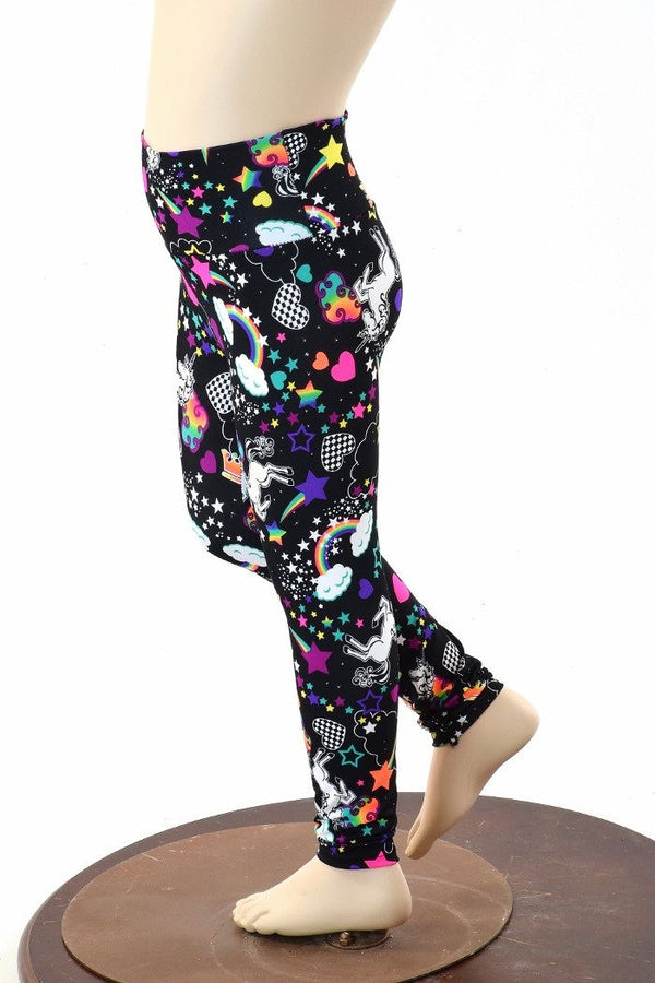 Kids Unicorns & Rainbows Leggings - 4