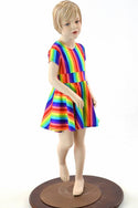 Girls Rainbow Skater Dress - 6