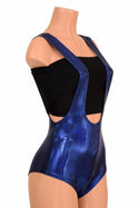 Blue Sparkly Jewel Suspender Romper - 2