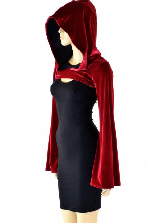 Little Red Riding Hood Velvet Bolero - Coquetry Clothing