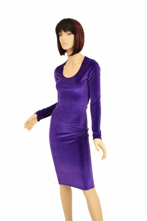 Long Sleeve Wiggle Dress - Coquetry Clothing