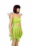 Lime Tube Top & Skirt Set + Fairy Wings - 3
