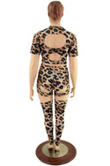 Leopard Print Nirvana Set with Thigh High Leg Warmers - 5