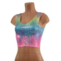 Rainbow Shattered Glass Crop Tanks READY to SHIP - 2
