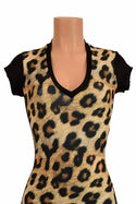 Leopard Catsuit with Side Panels - 7