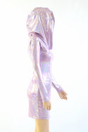Lilac Long Sleeve Hoodie Dress - 6