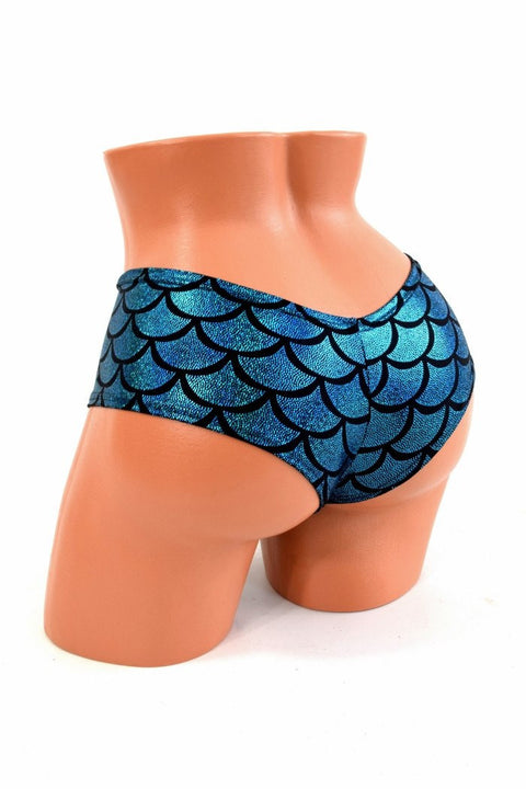 Turquoise Mermaid Scale Cheekies - Coquetry Clothing