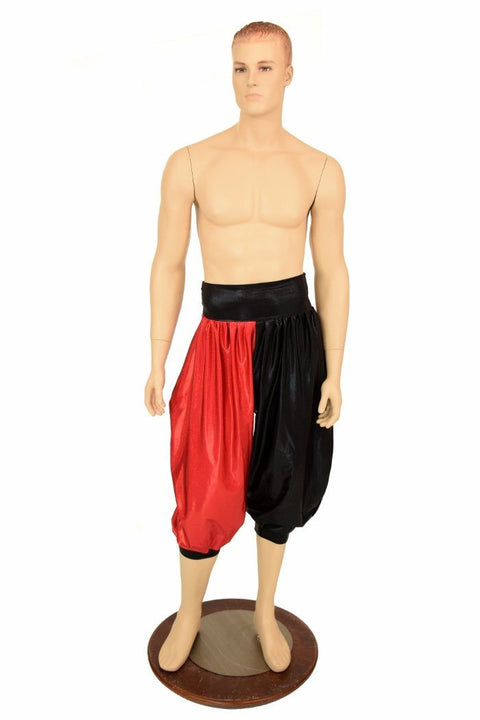 Harlequin "Michael" Pants in Black & Red - Coquetry Clothing