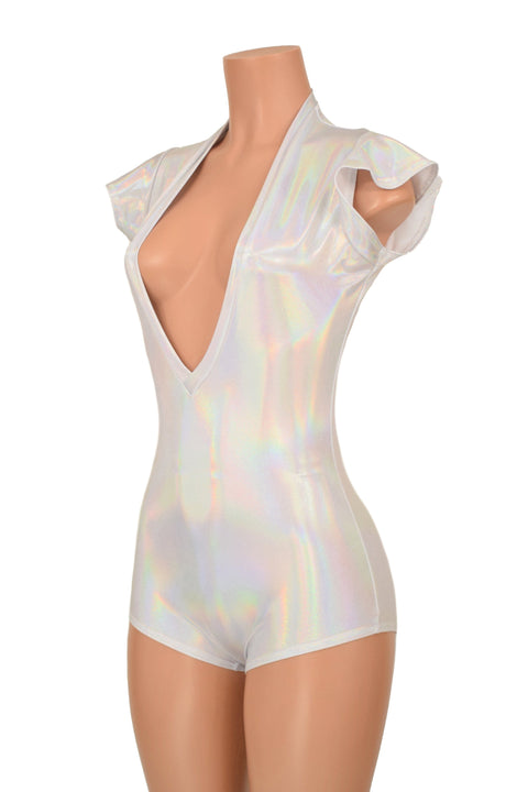 Deep Plunge Flashbulb Romper - Coquetry Clothing