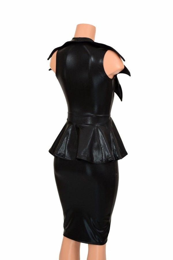 Black Mystique Peplum & Skirt Set - 4