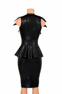 Black Mystique Peplum & Skirt Set - 5