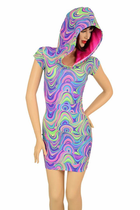 Glow Worm Hoodie Dress - Coquetry Clothing