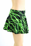 Green Lightning Mini Rave Skirt - 3