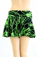Green Lightning Mini Rave Skirt - 4
