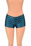 Turquoise Mermaid Lowrise Shorts - 1