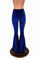 Velvet High Waist Bell Bottom Flares - 4