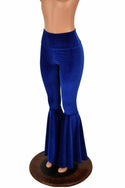 Velvet High Waist Bell Bottom Flares - 5