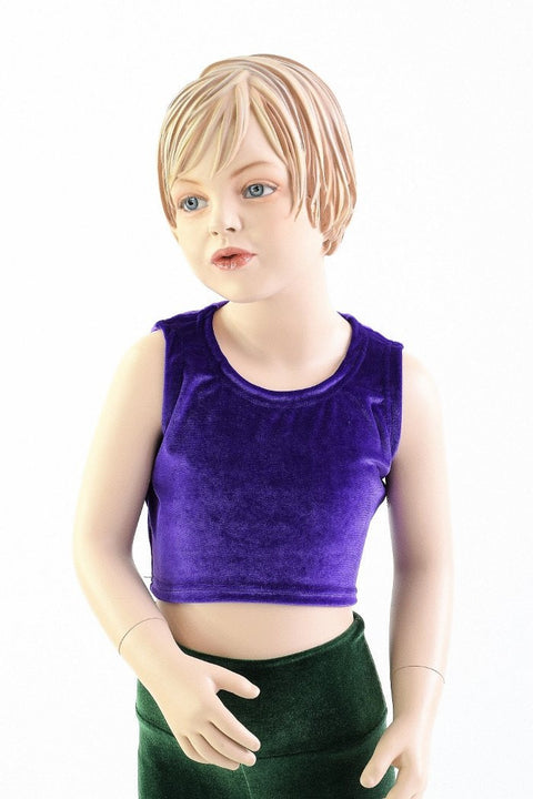 Girls Sleeveless Purple Top (TOP ONLY) - Coquetry Clothing