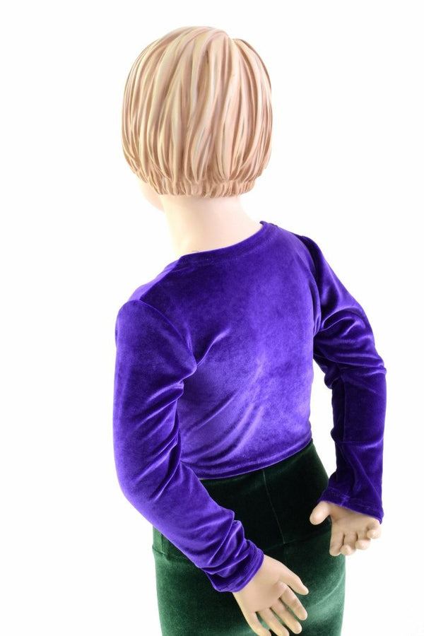 Girls Long Sleeve Purple Top (TOP ONLY) - 2