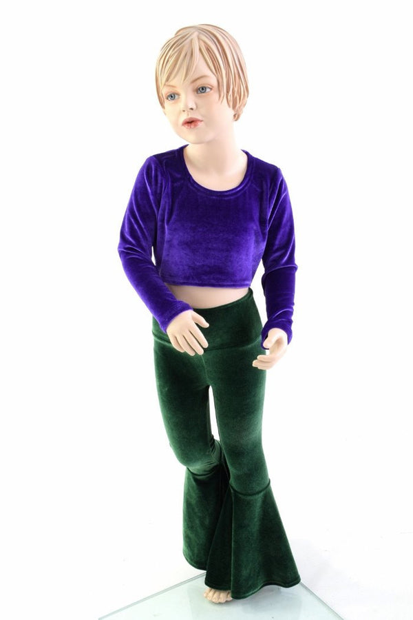 Girls Long Sleeve Purple Top (TOP ONLY) - 4
