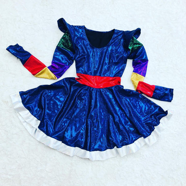 Rainbow Girl Skater Dress - 6