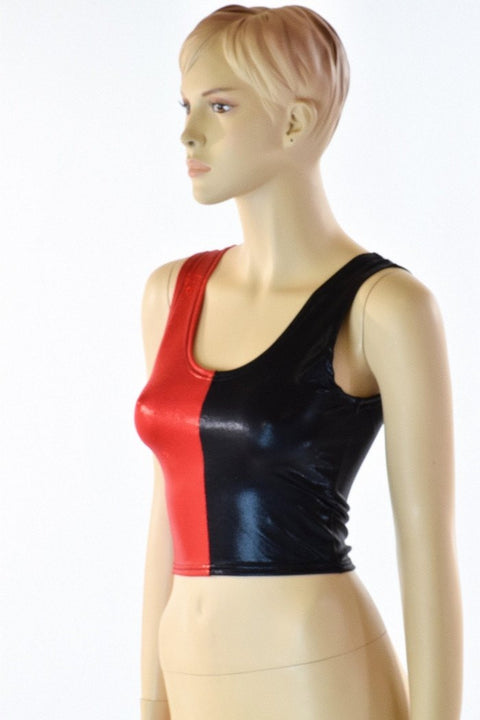 Harlequin Crop Tank Top - Coquetry Clothing