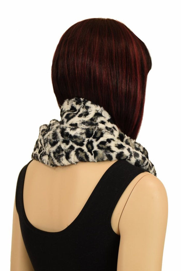 Snow Leopard Minky Infinity Scarf - 3